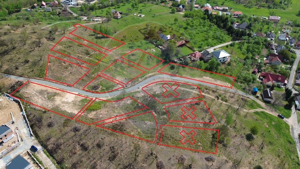 Teren 635mp Baia Mare / Strada Fragilor cu vedere panoramica