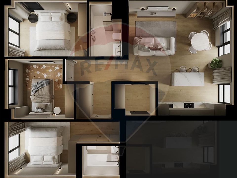 De Vânzare Apartament cu 4 camere în Pipera Optiuni de Parcare