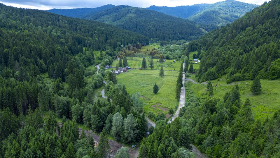 Fermă de vânzare, teren 21436 mp intravilan, Coșnea, Agăș