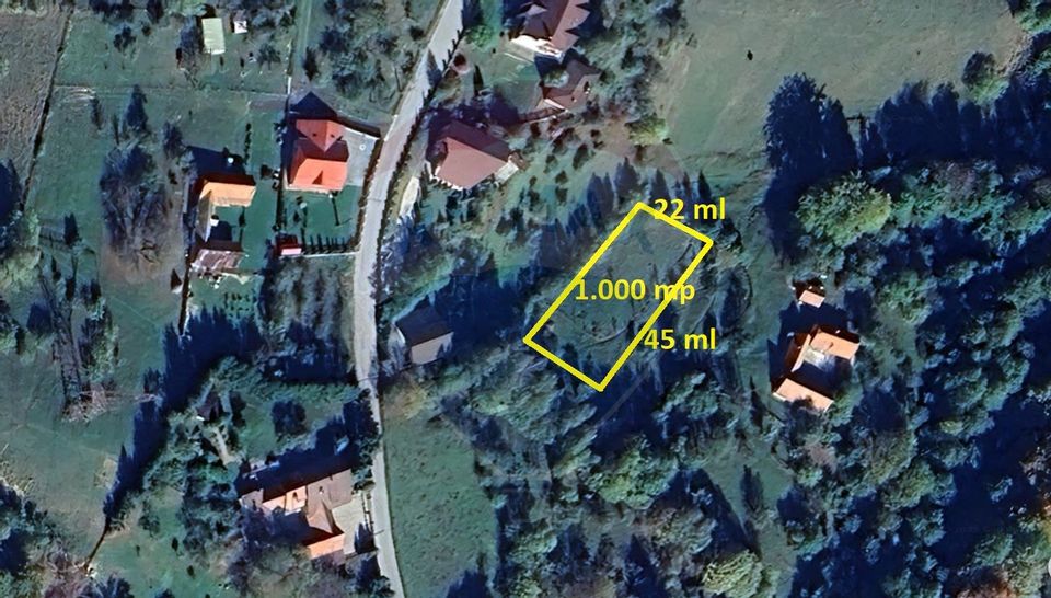 Teren de Vis în Bran – 1000mp Plat, Liniște Absolută și Aer Curat