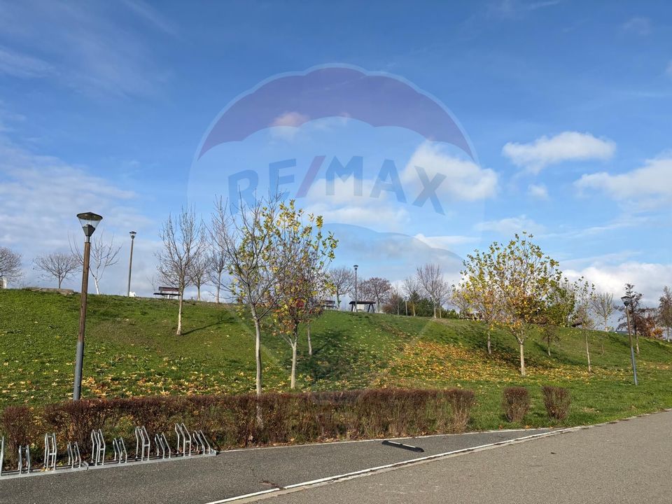 Teren 7094 mp Buftea poziție excelentă vizavi de parc, acces asfaltat