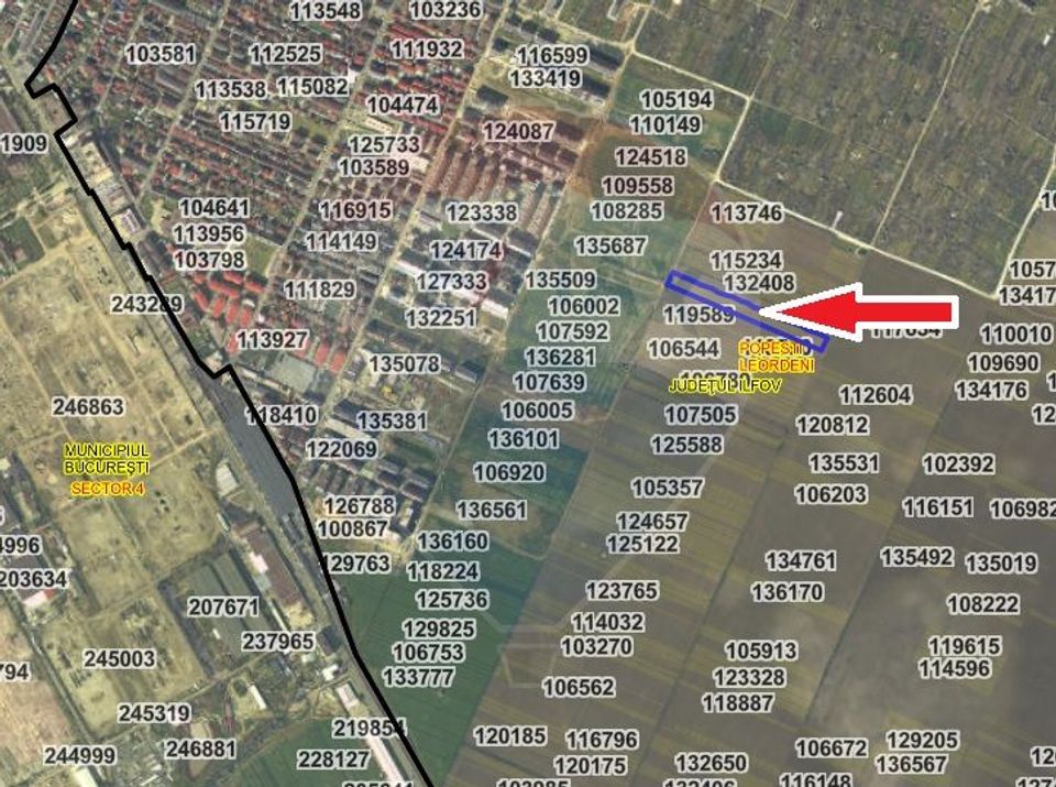 Teren dezvoltare 12.651 mp | Popești-Leordeni | Metrou Berceni