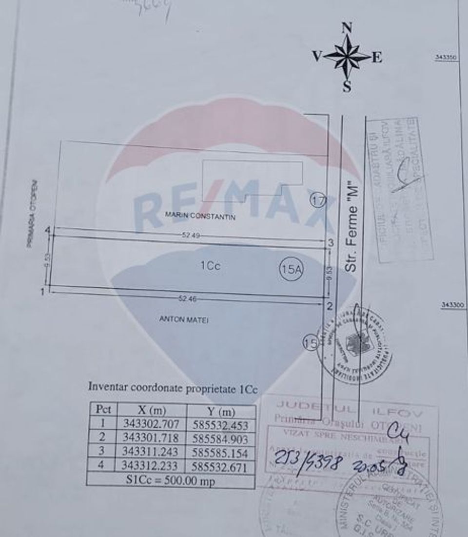 Teren 500mp Otopeni / Strada Ferme M / Aeroport