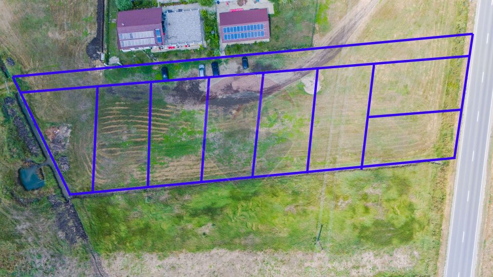 Teren Intravilan de Vânzare 4,000mp Deschidere la DN24 intrare Vaslui