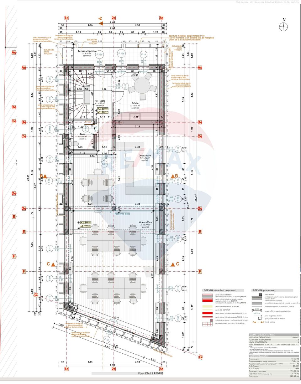 Premium Office Space for sale located in Andrei Muresanu