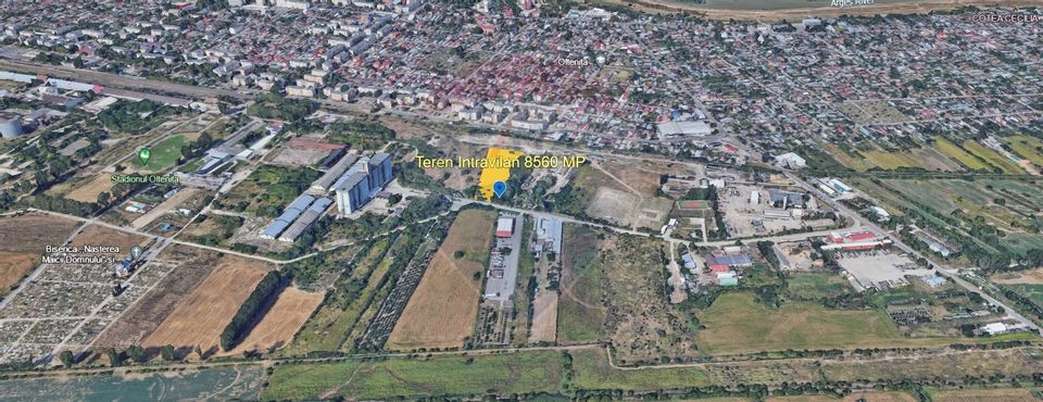 Industrial land 8560 SQM Oltenita / Calarasi Intrarea Street Calarasi