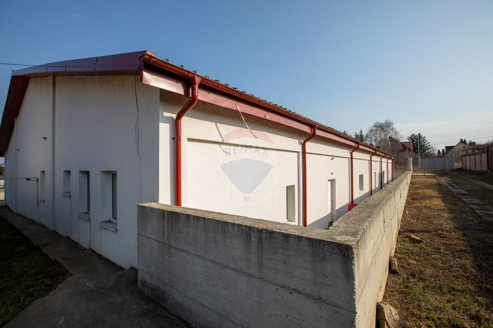 Hală 1.000 mp + curte 3.200 mp + CASĂ 160 mp BONUS | Acces TIR | Bacău