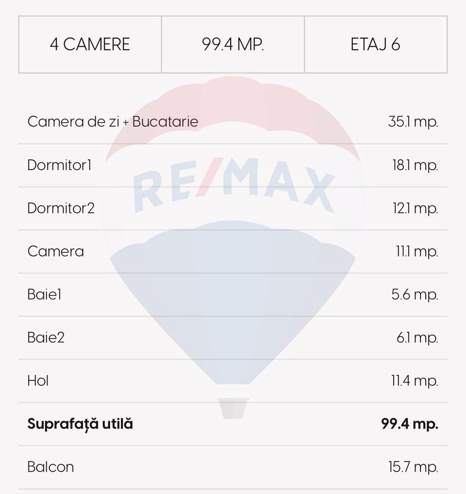 De vanzare Apartament cu 4 camere, 99 mp, zona Graii, Cluj-Napoca