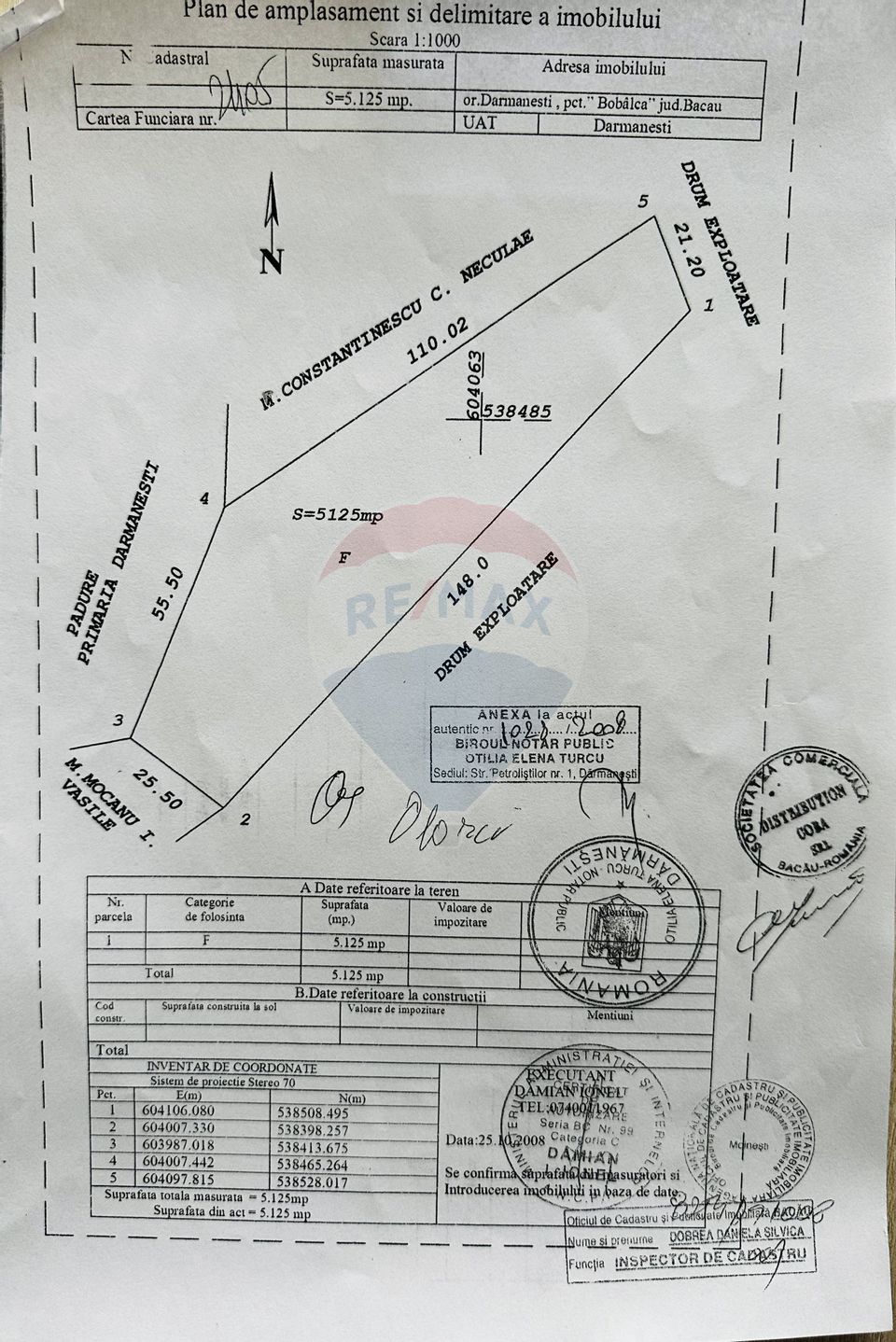 Land 65,313sqm Darmanesti / Strada Principala