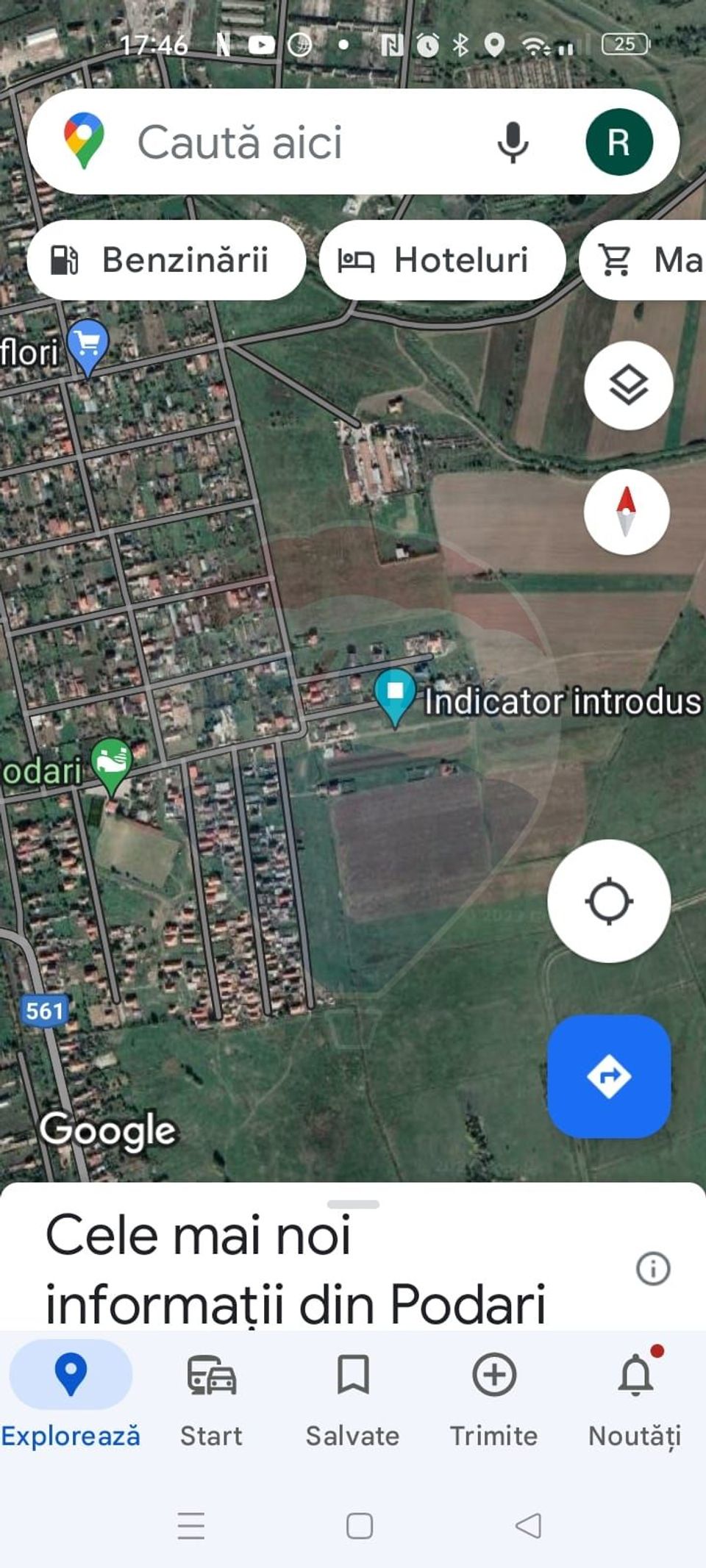 Land 433sqm Podari / Strada PODARI