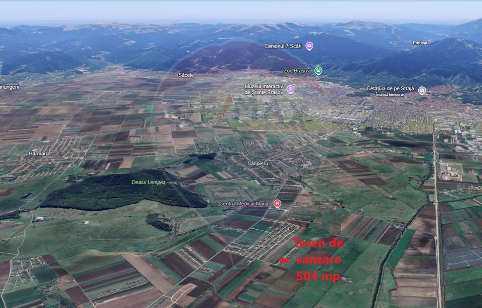 Lot de casa intrare Bod, Strada Serban Cantacuzino, 504mp