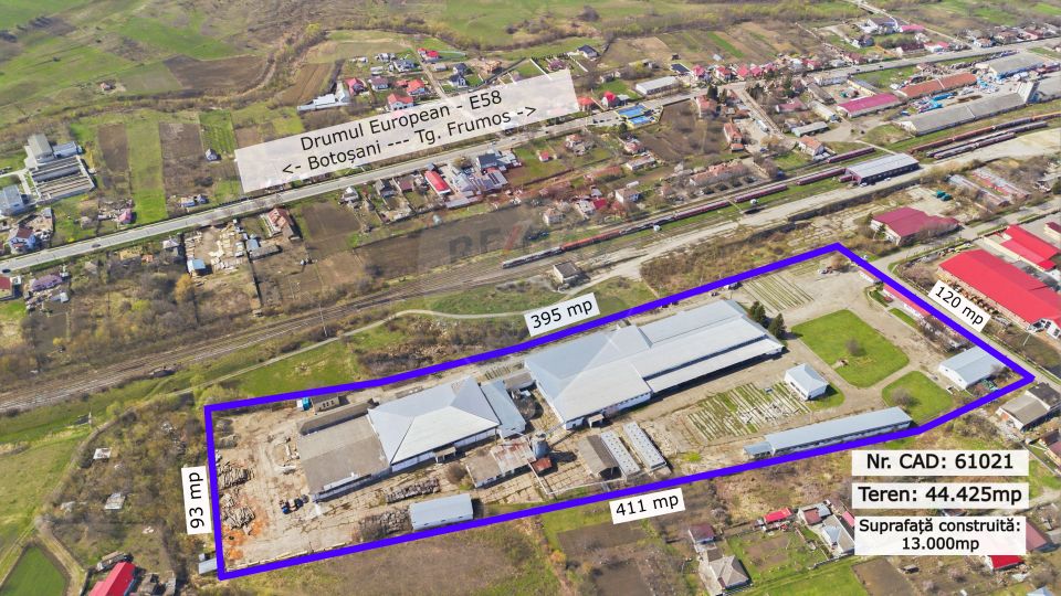 Spațiu industrial 4.4Ha Teren și 15.000mpc - Zona Industrială - Hârlău