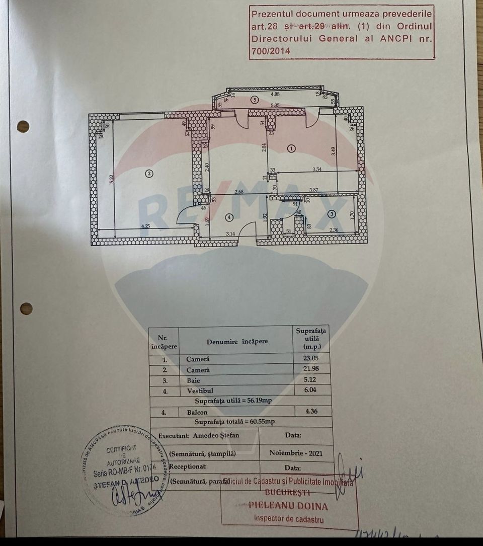 Apartament cu 2 camere P-ta Muncii - Theodor Sperantia