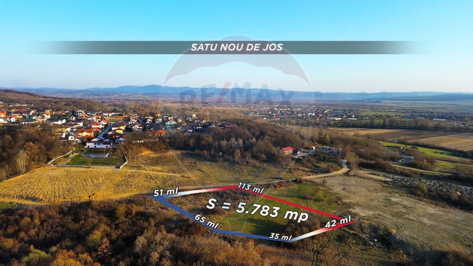 Teren 5783 mp Satu Nou de Jos / Strada Principala
