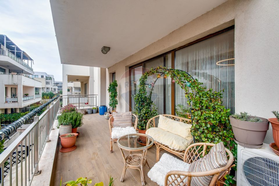 Apartament 3 camere, de vanzare, Perla Residence, Pipera, etaj 1