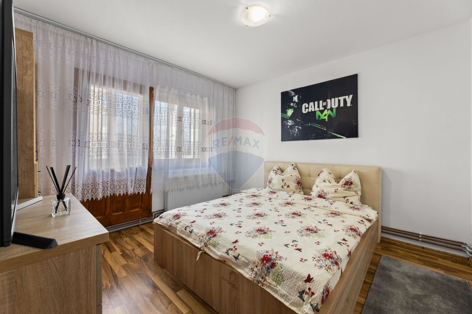 Apartament 3 camere  zona Alfa – etaj 1, două băi și două balcoane