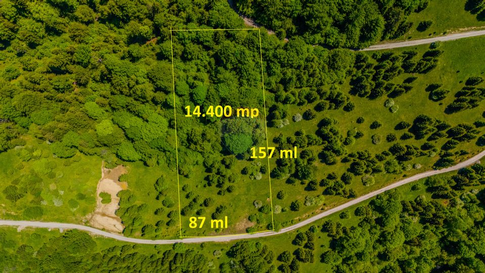 Teren extravlan 14,400mp Paraul Rece / Strada 3 brazi