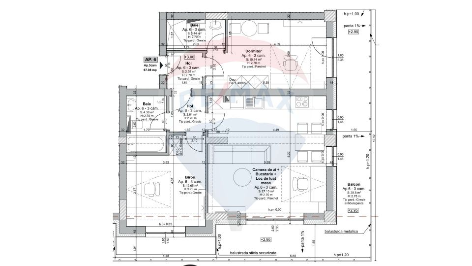 Apartament 3 camere Maurer Avantgarden 3 – Faza V  - Comision 0%