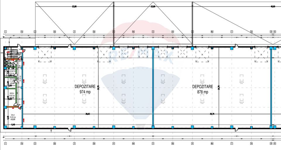 Spațiu industrial de 875mp de închiriat în zona Exterior Vest