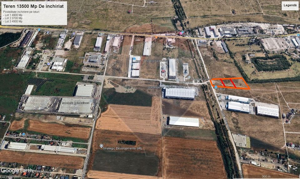 Teren de inchiriat – 13.500 mp, Clinceni Centura Bragadiru–Domnesti