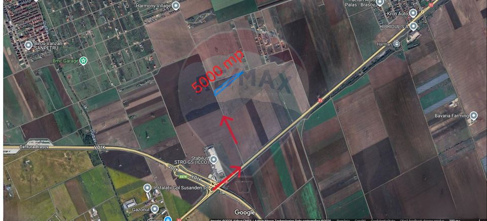 Teren de vanzare 5,000 mp Harman /  langa Stabilus