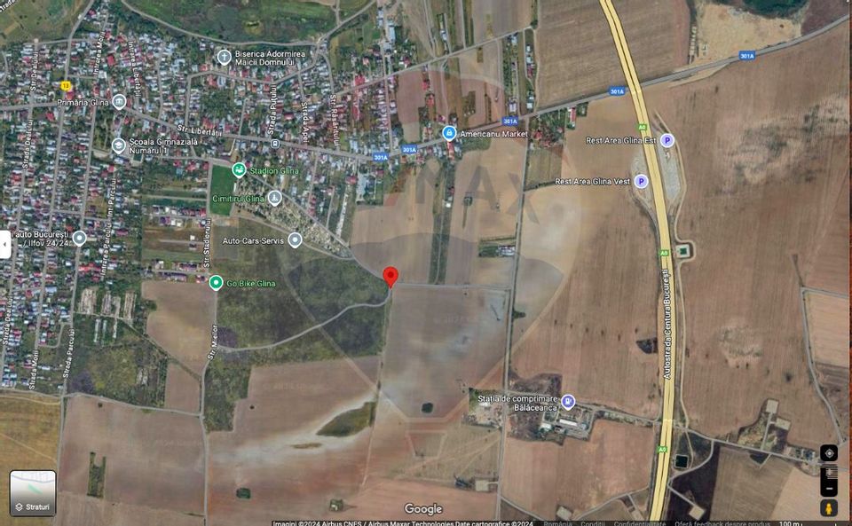 Land for sale - 6249 sqm outside the built-up area, Glina, Ilfov