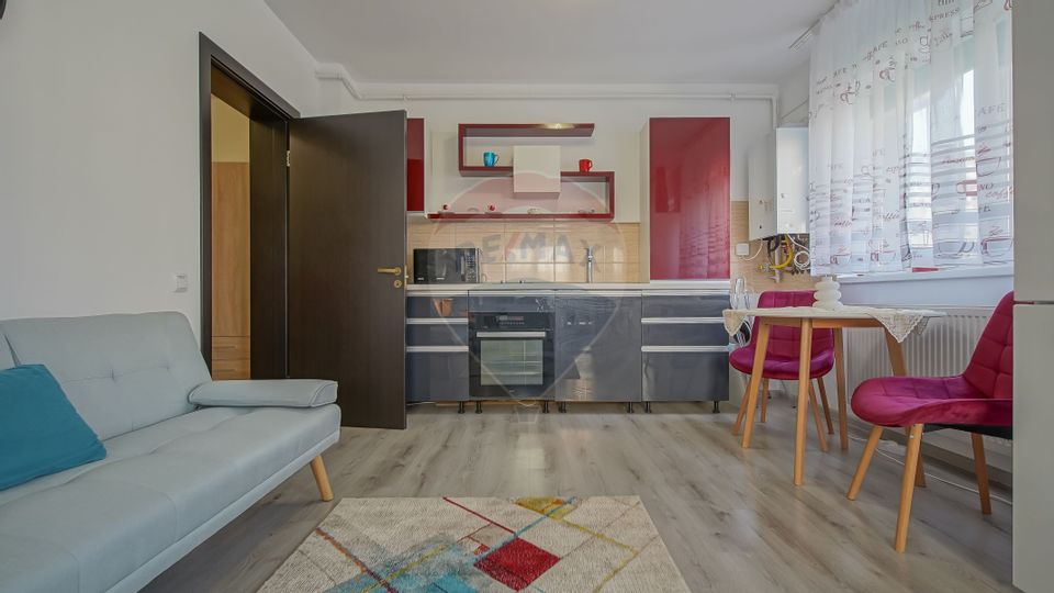 Apartament modern cu o cameră, complet mobilat și utilat