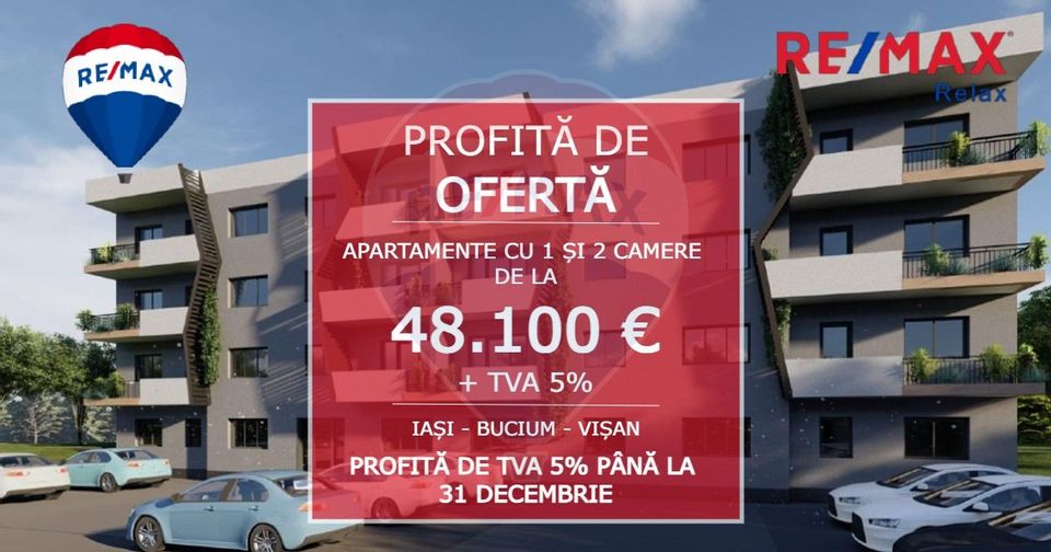 APARTAMENT NOU CU 1 CAMERĂ