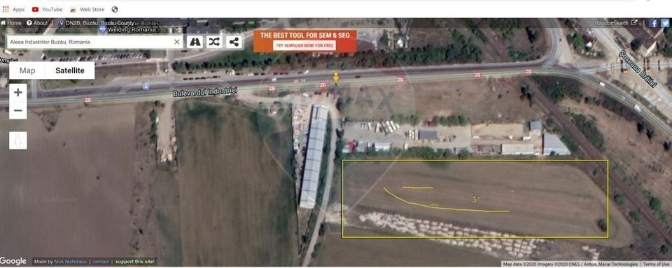 Teren intravilan  Buzau / Bulevardul Industriei