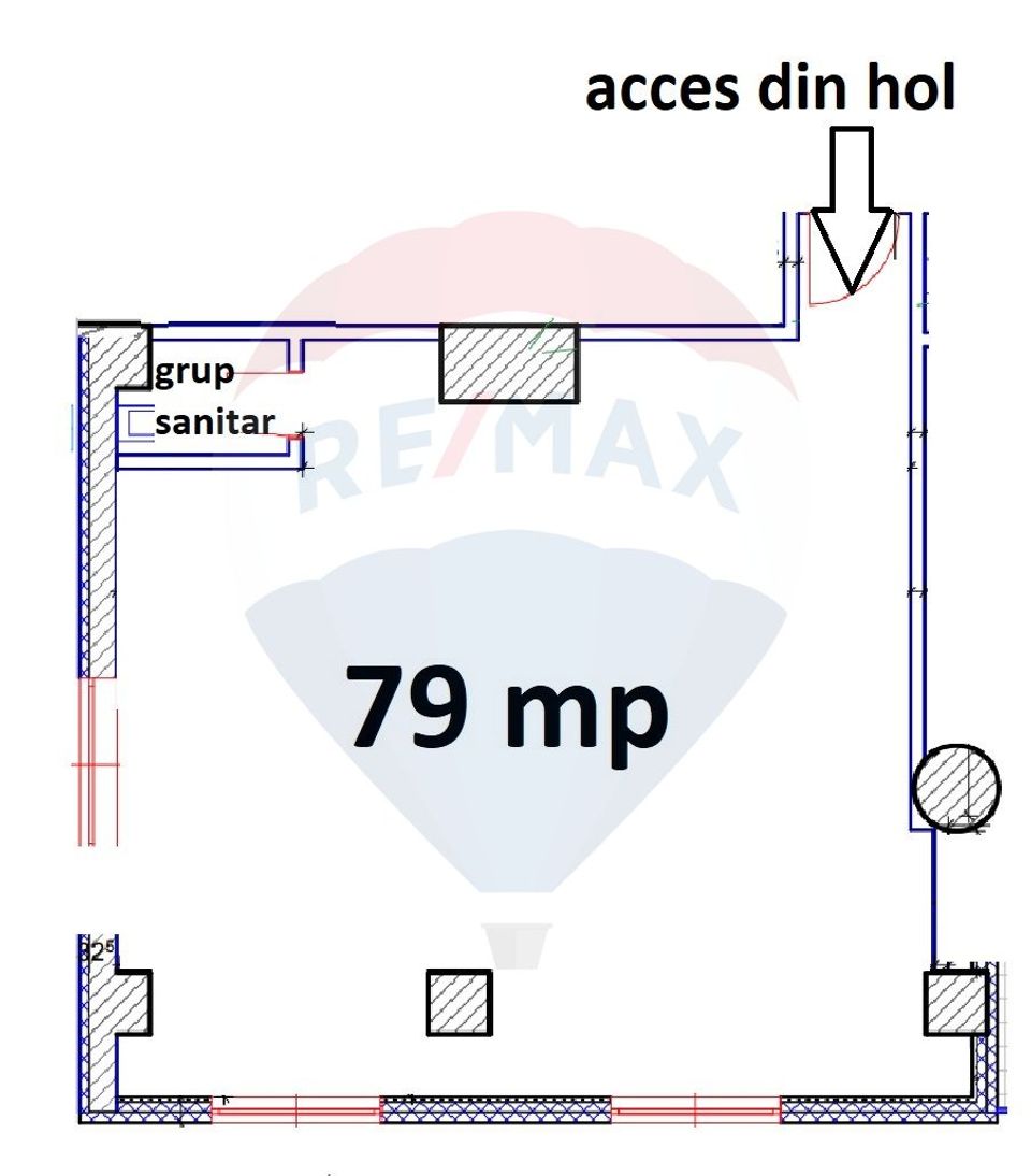 120sq.m Office Space for rent, Central area