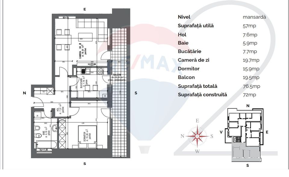 Apartament de vânzare cu priveliște spre Tâmpa I Comision 0%