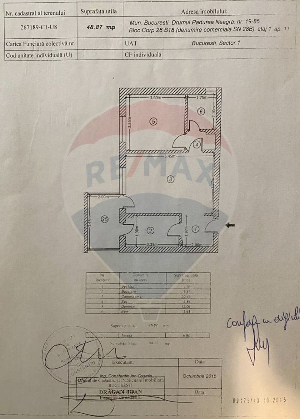 2 camere | Etajul 1 | Greenfield | Pădurea Băneasa | Loc de parcare