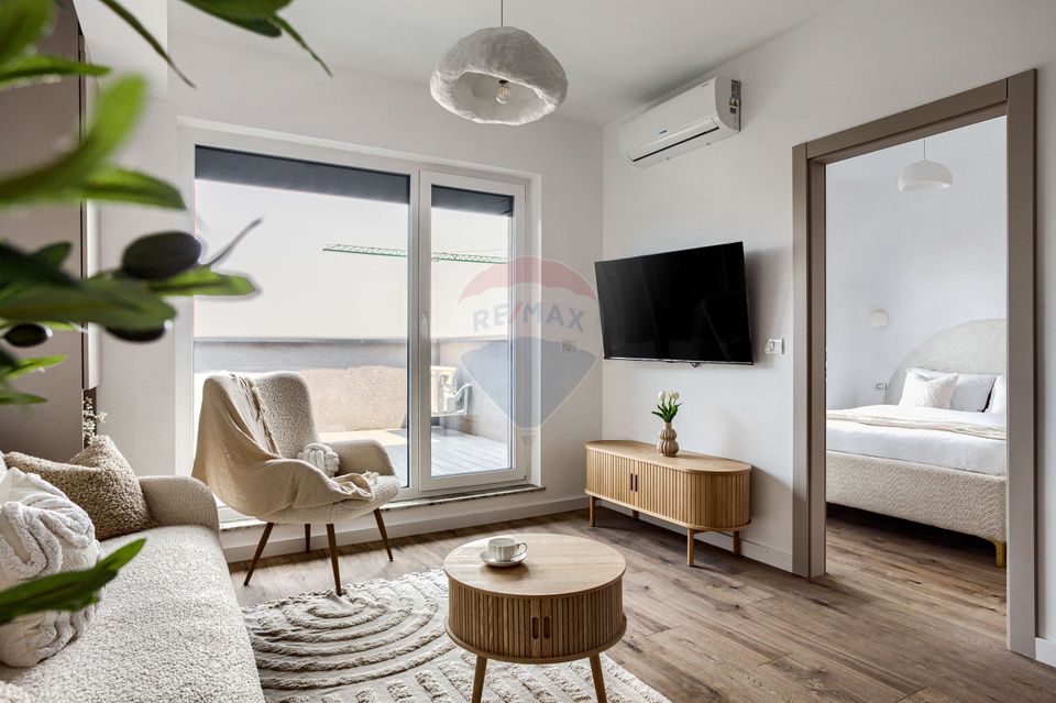 Apartament modern cu terasă, prima închiriere + loc de parcare, Adora