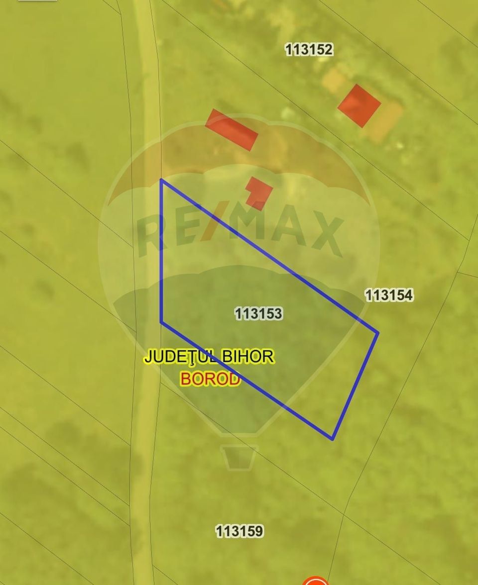 Teren intravilan 1700 mp, de vânzare Borod - Valea Mâscă