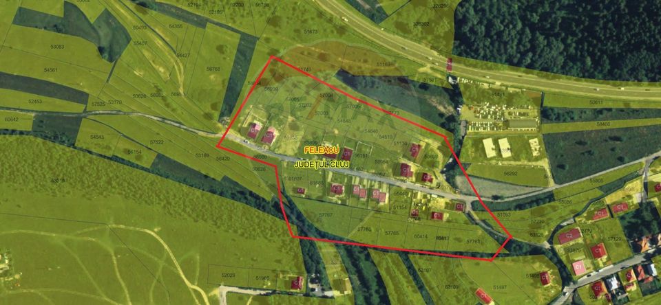 Teren de vanzare 1039 mp in Feleacu, – Panorama superba catre oras