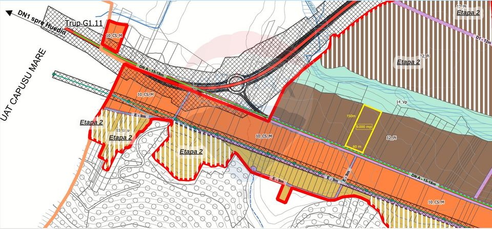 Teren industrial 9.000 mp Gilau Front la DN1 E60 Acces TIR
