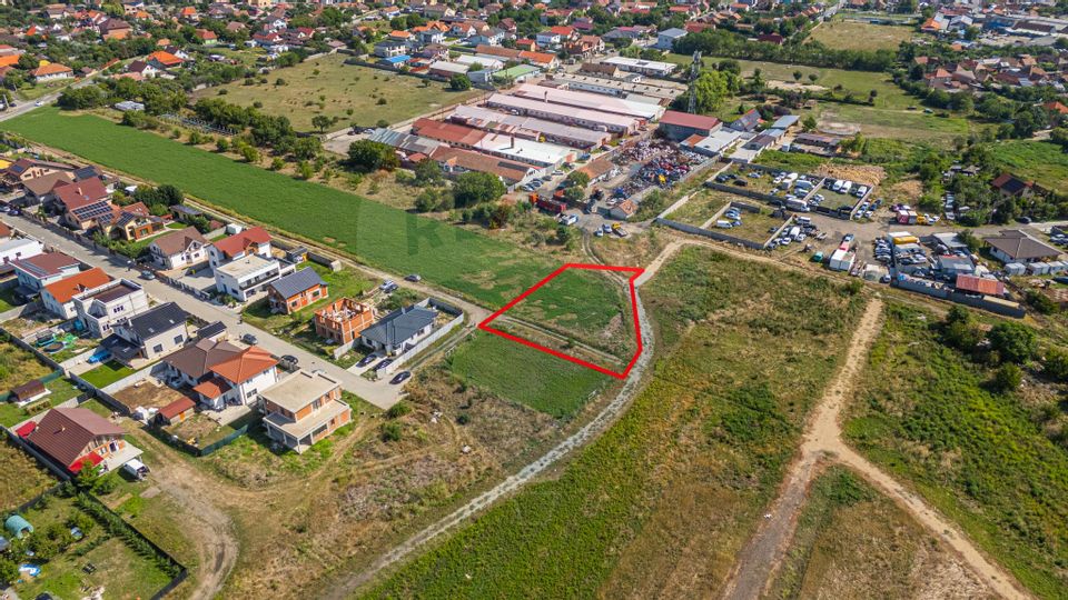 Teren 1237 mp cu PUZ aprobat de vanzare Bujac,Arad