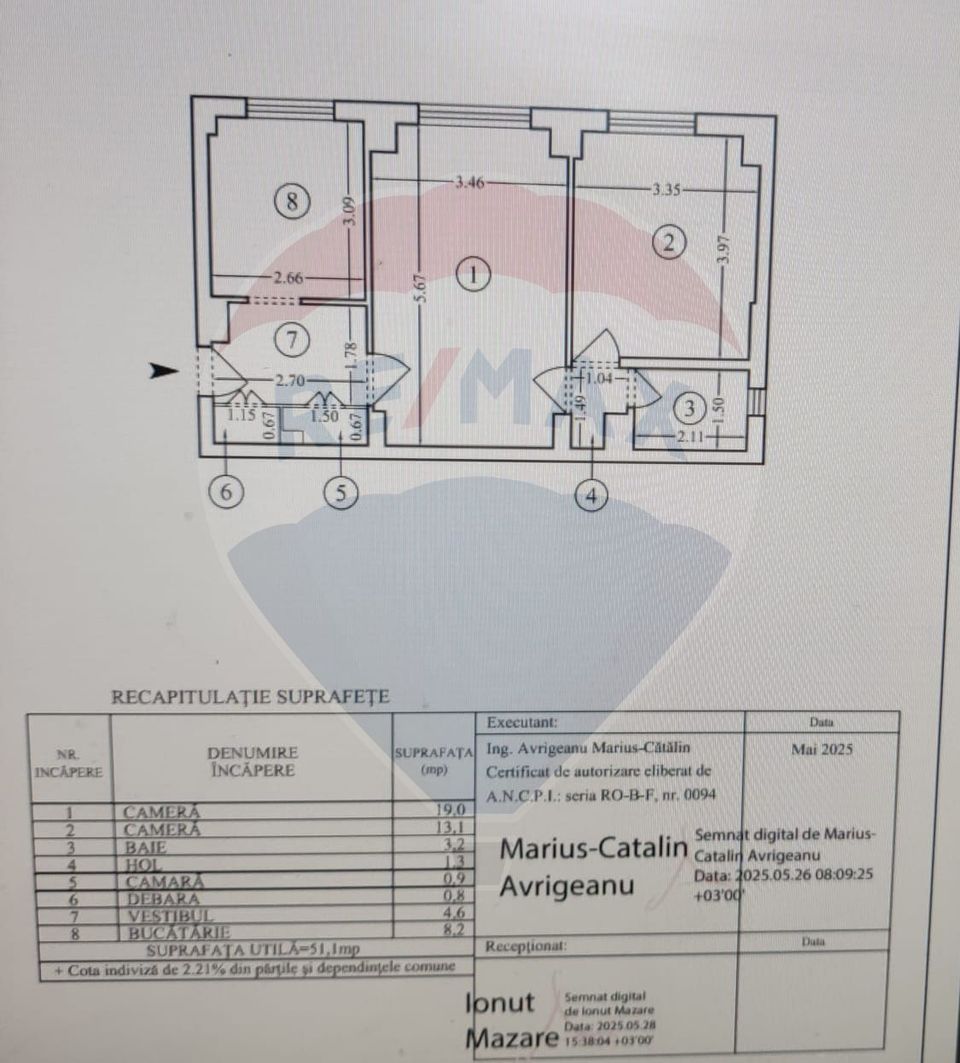 Apartament 2 camere | Parter Inalt | Basarabia | Diham