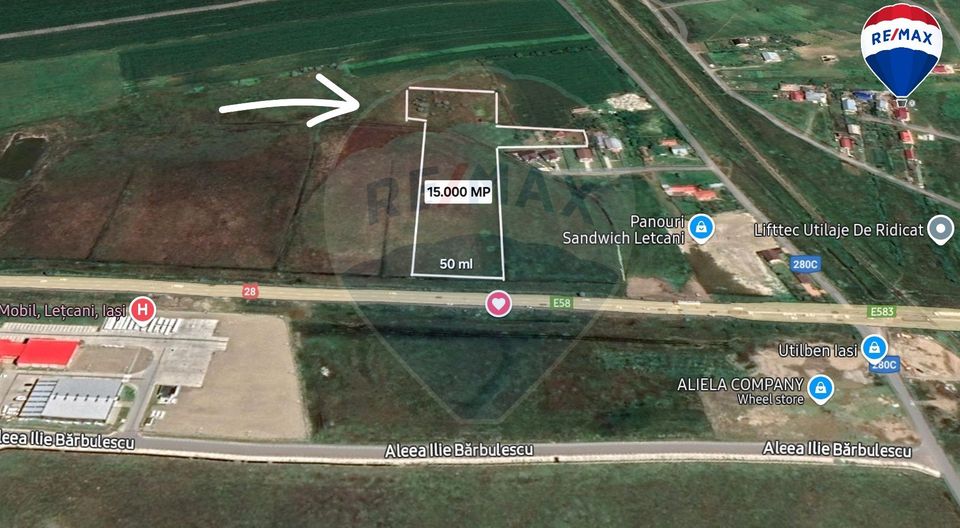 Teren de vanzare 1,5 ha, oportunitate de investiție în Dumesti - IAȘI