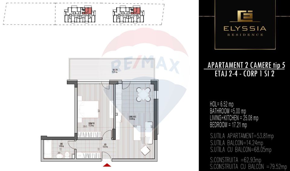 De vanzare 2 camere - Investiție sigură lângă aeroport - Proiect nou