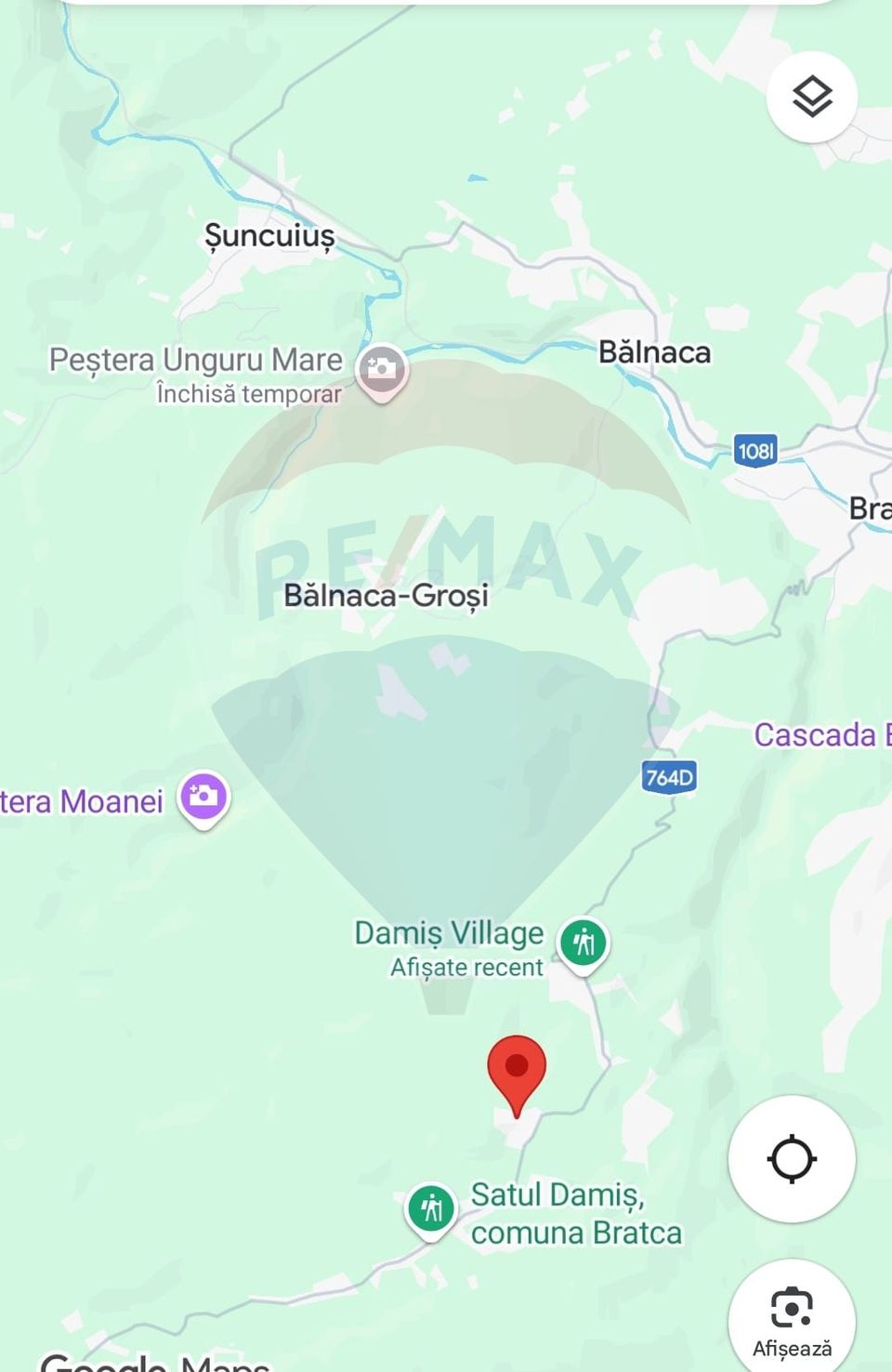 Teren intravilan constructii 3082 mp Damis Bratca drum DJ 764D