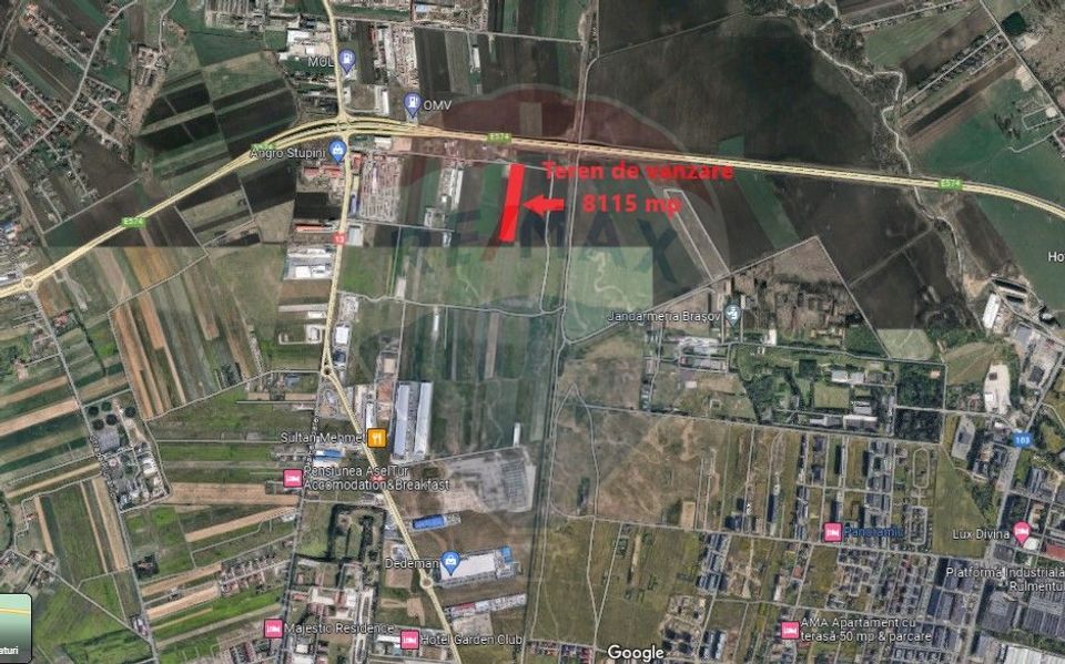 Land 8,115sqm Brasov / Strada Apicultorilor