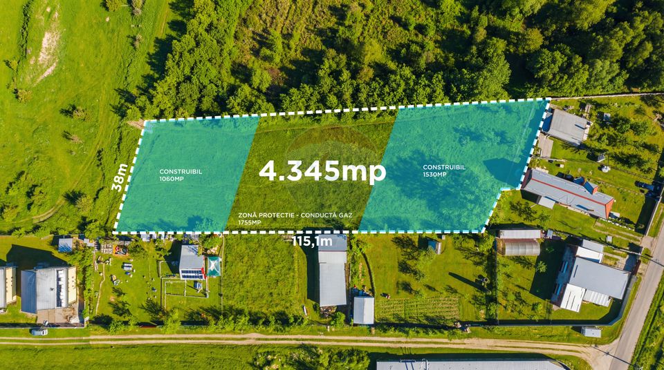 Teren 4,345mp Brasov / Strada Dimitrie Anghel / COMISION 0%