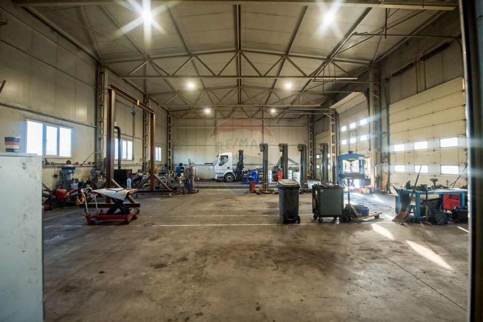 Hală industrială P+1 – 490 mp utili | Teren 2.447 mp | Platformă beton