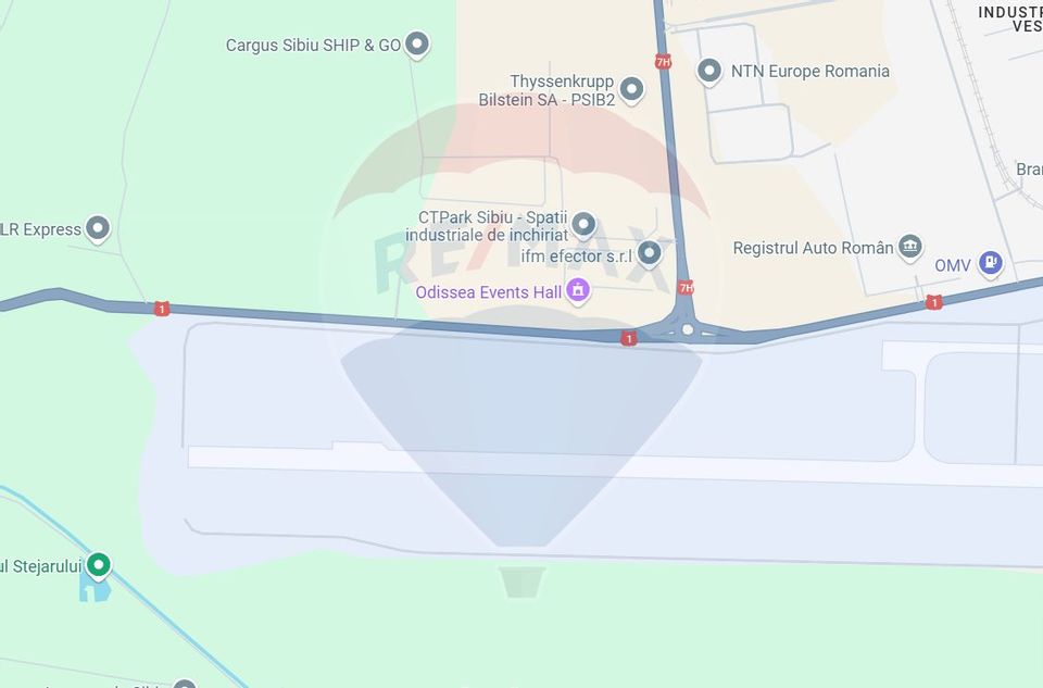 Teren industrial de  vanzare in Cristian/Sibiu