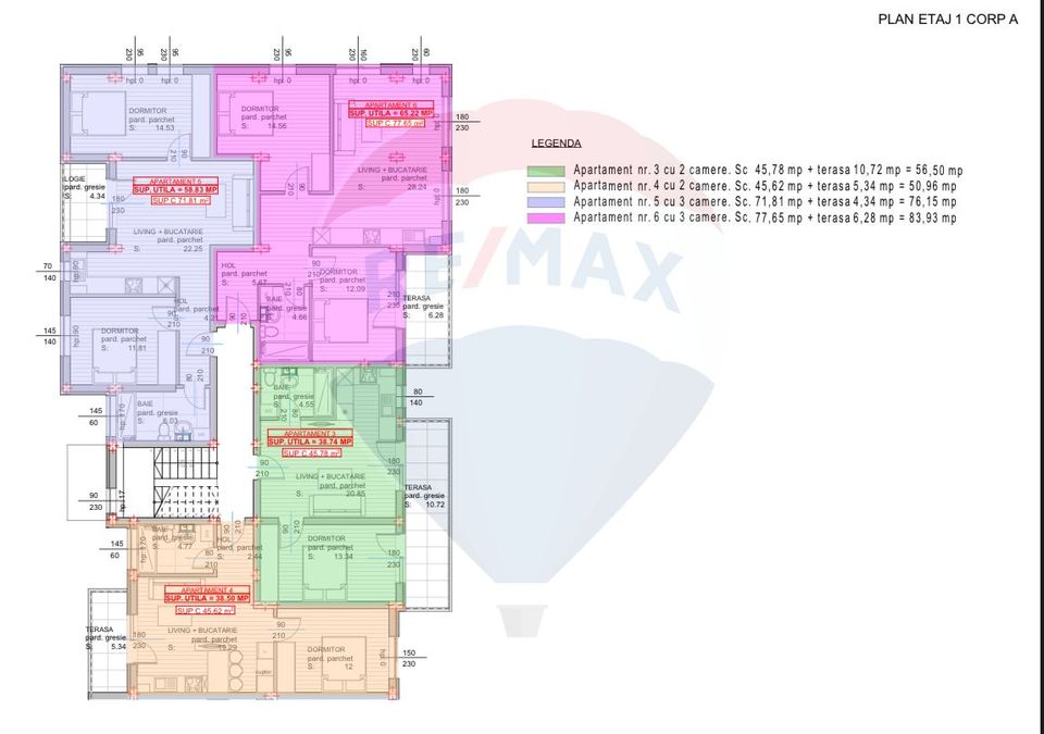Apartament cu 2 camere de vânzare bloc NOU centrul vechi