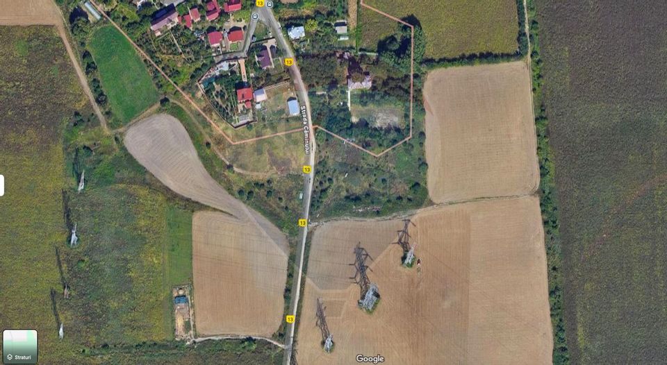 Teren intravilan de vanzare 5127mp Glina / Soseaua Caminului