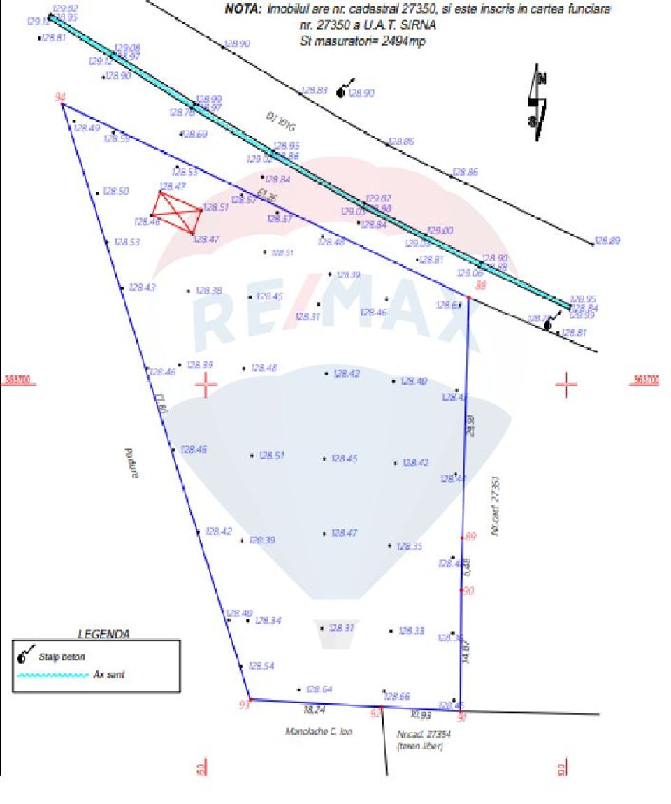 Teren Intravilan - Constructie 2,494mp Habud / DJ 101G