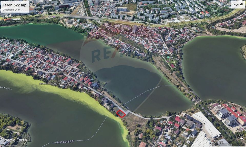 Teren cu deschidere lacul Colentina zona Doamna Ghica Fundeni