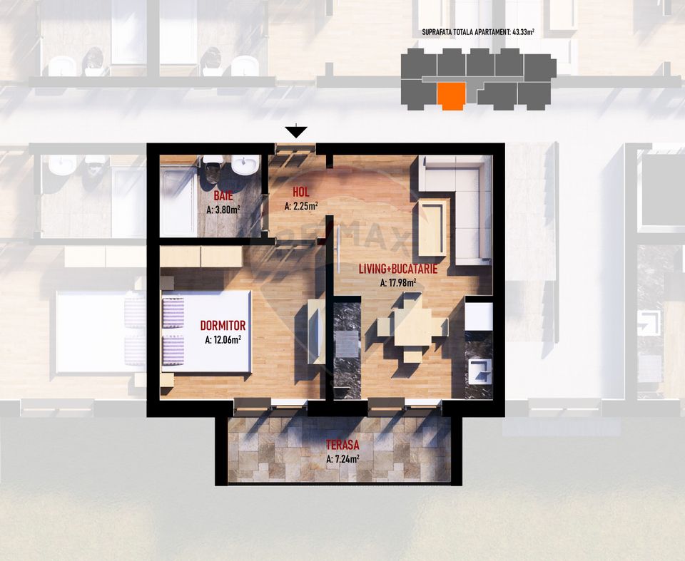 2 room Apartment for sale